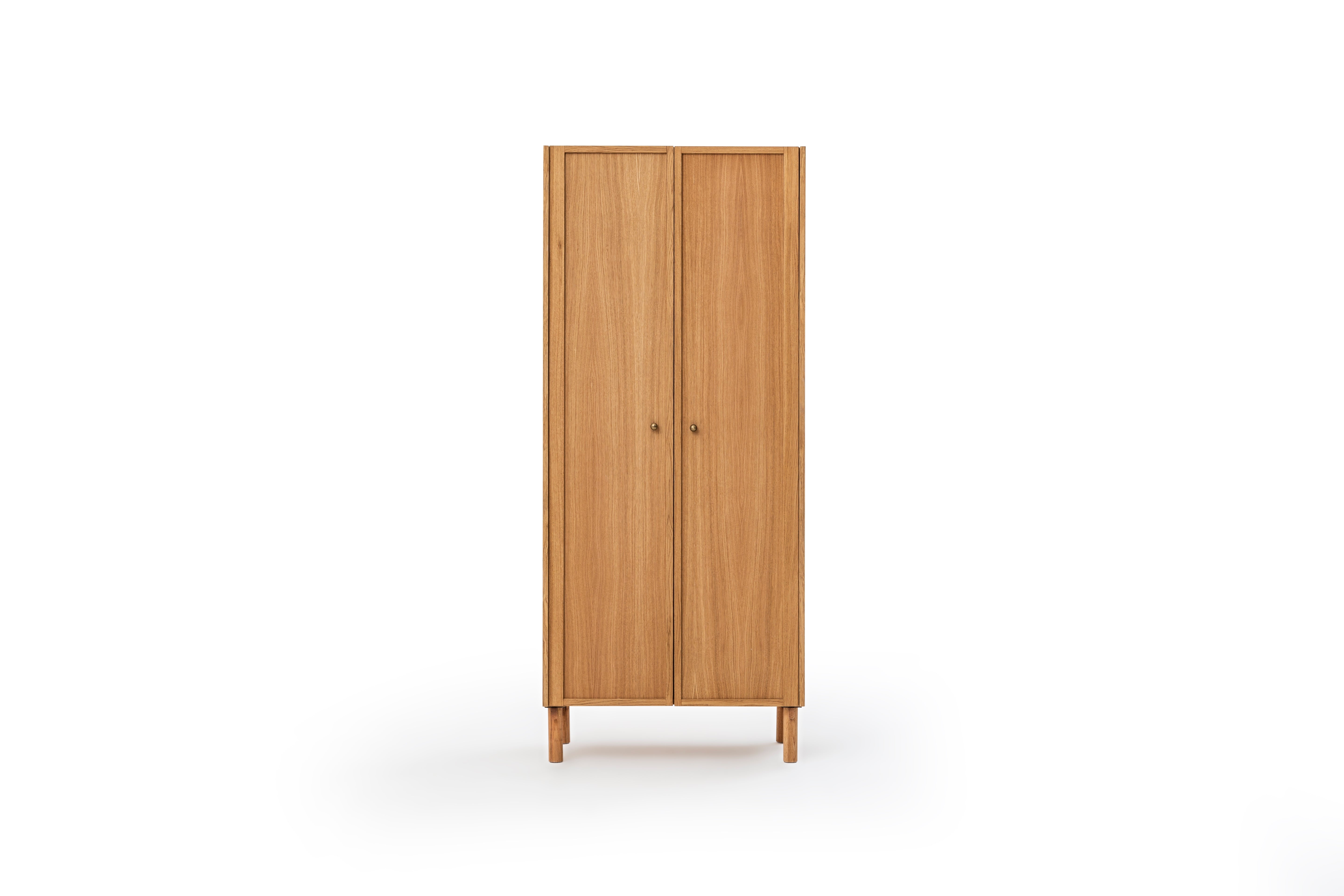 Monaco Ahşap Kapaklı Askılı Elbise Dolabı