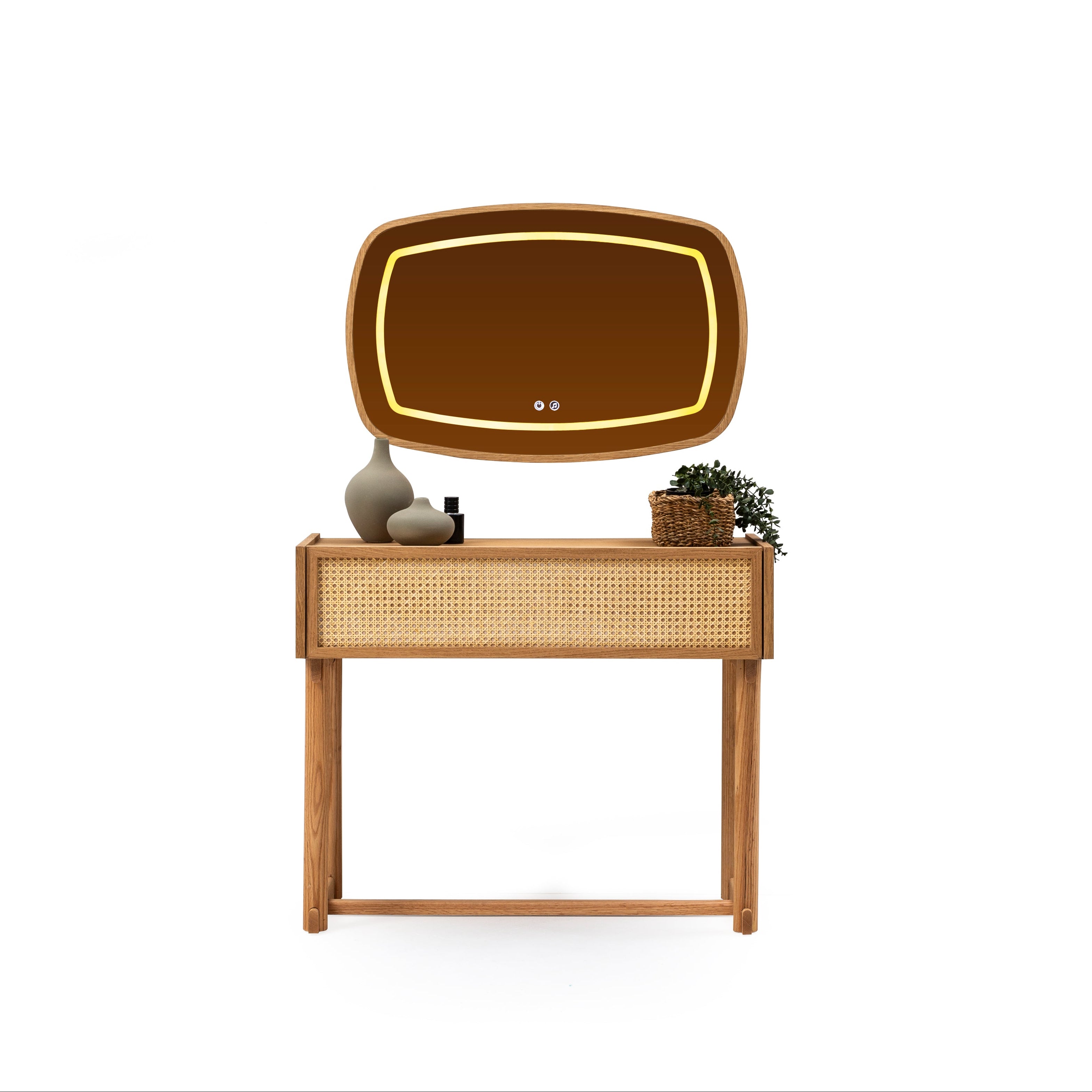 Monaco Bluetooth Aynalı Makyaj Masası