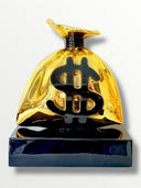 Money Bag Heykeli | Gold Chrome Richie Bag Edition