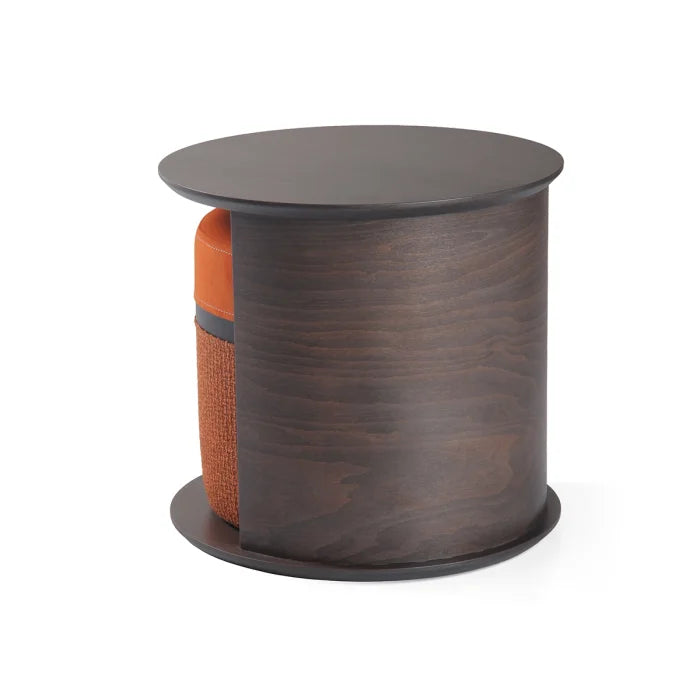 Mono Kanguru Sehpa + Puf-Yan Sehpa-KYS Design-Naturel-Ø39 H37-NowShopFun