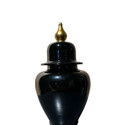 Mono Siyah Gold Tutma Modern Şah Küp-Dekoratif Ürün-Saleenart Design Objects-NowShopFun