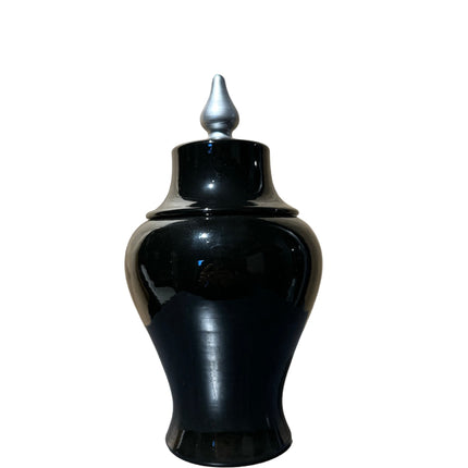 Mono Siyah Gümüş Tutma Fes Küp-Dekoratif Ürün-Saleenart Design Objects-NowShopFun