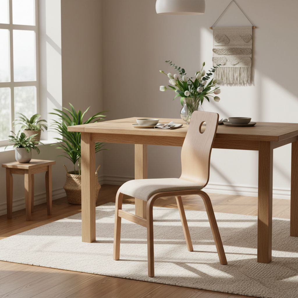 Monoblok Wood Sandalye Naturel-Sandalye-KYS Design-Naturel-W: 42 H: 89 D: 44 S: 46-NowShopFun