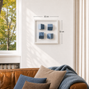 Monowall Blue Duvar Aksesuarı – Çerçeveli Küp Kompozisyonu /  Sculptural Wall Decor