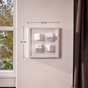 Monowall White Duvar Aksesuarı – Çerçeveli Küp Kompozisyonu /  Sculptural Wall Decor