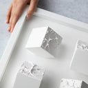 Monowall White Duvar Aksesuarı – Çerçeveli Küp Kompozisyonu /  Sculptural Wall Decor