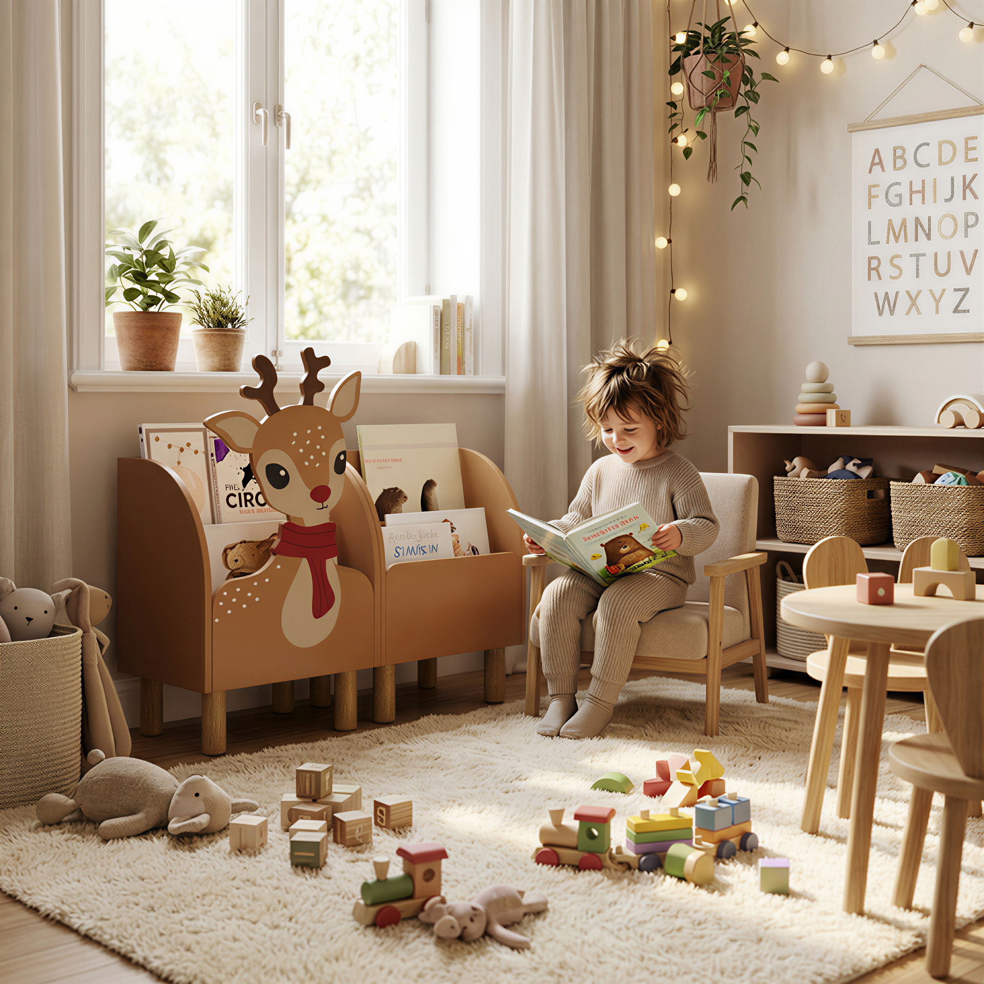 Montessori 2'li Geyik Kitaplık Seti