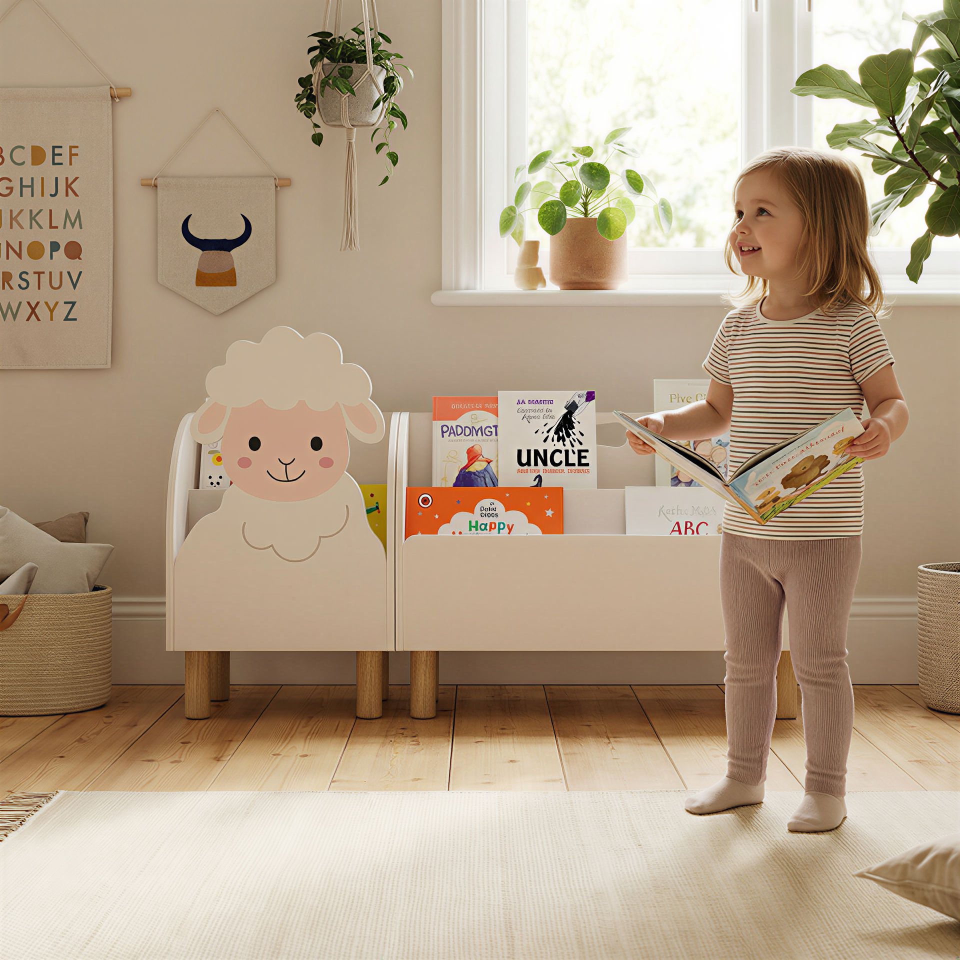 Montessori 2'li Large Kuzu Kitaplık Seti