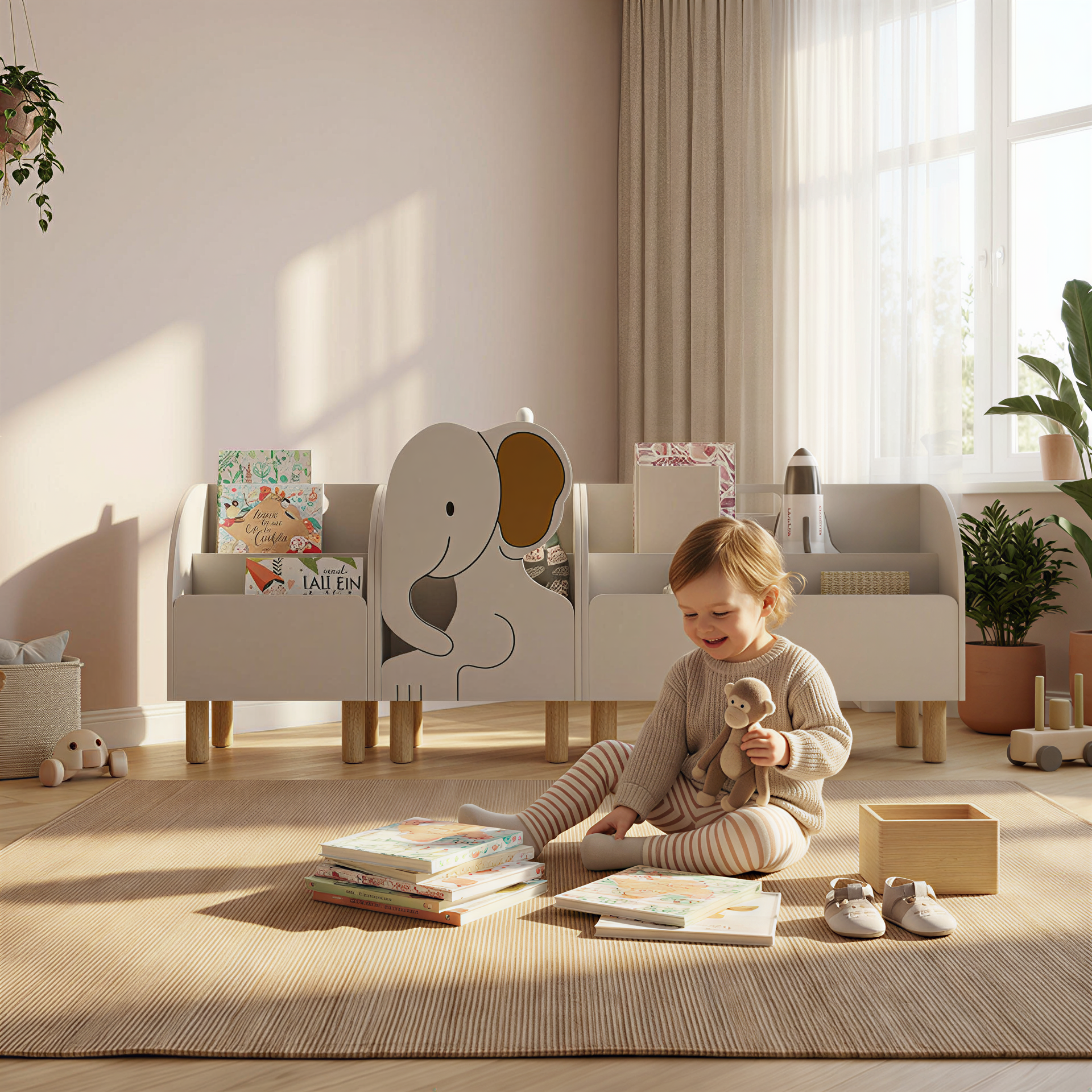 Montessori 3'lü Fil Kitaplık Seti-Kitaplık-Vuvito-NowShopFun