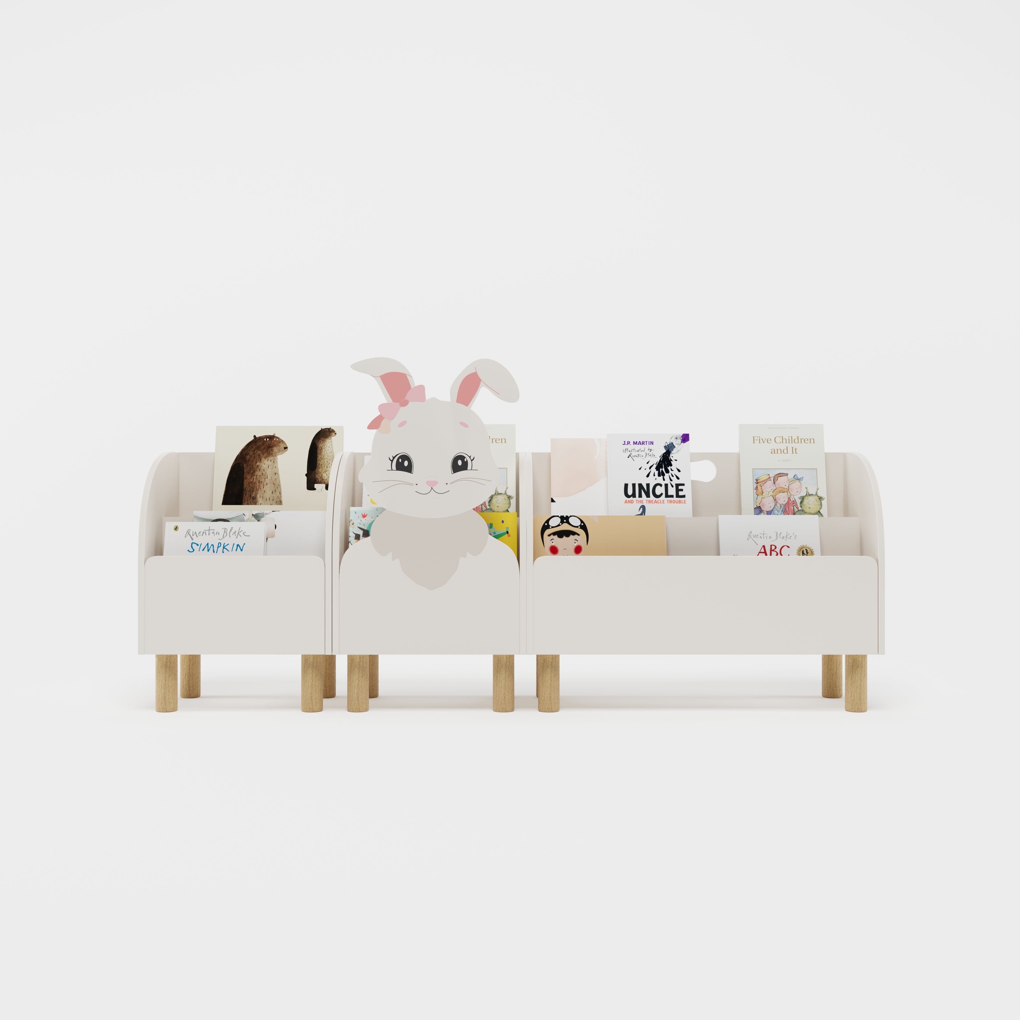 Montessori 3'lü Tavşan Kitaplık Seti-Kitaplık-Vuvito-NowShopFun
