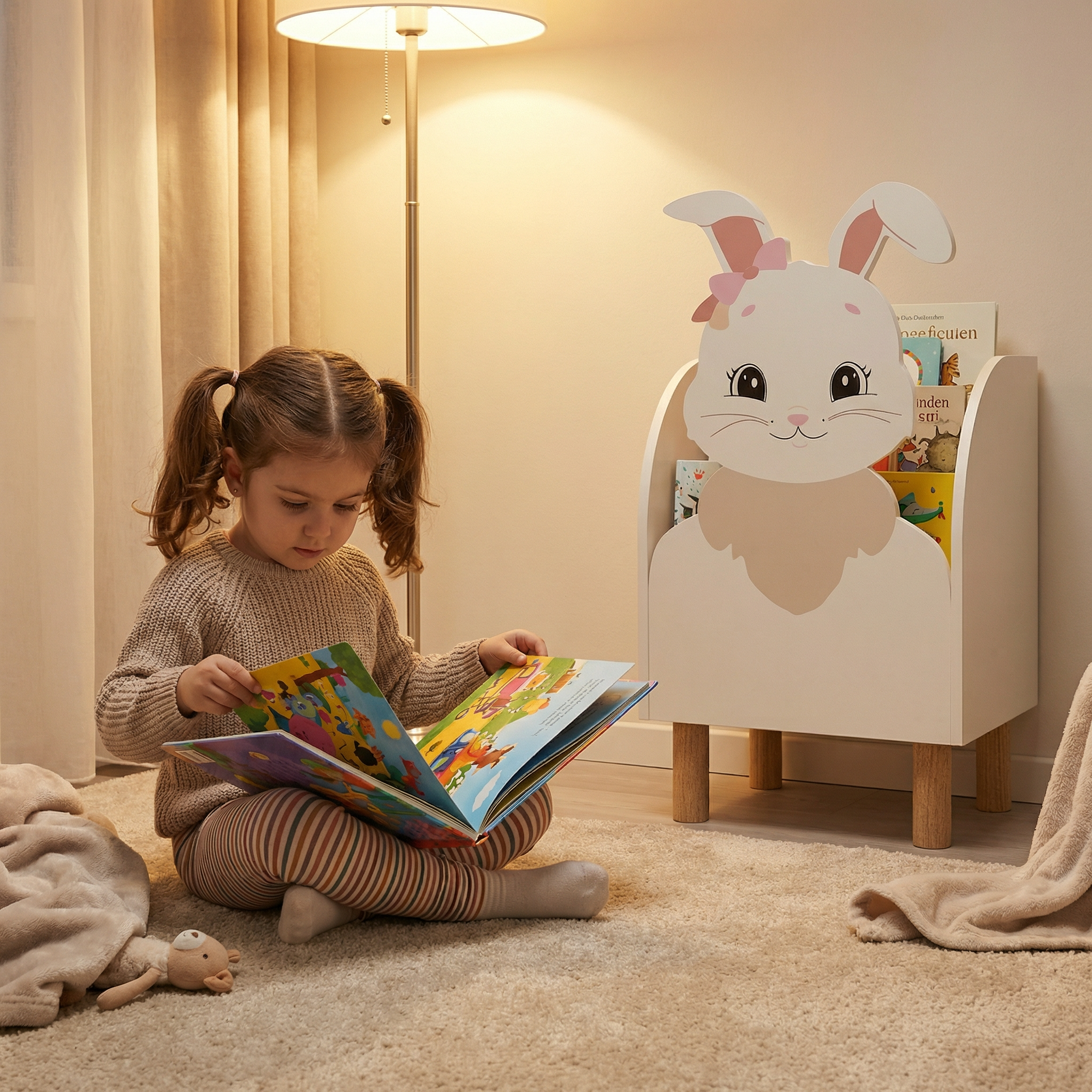 Montessori Tavşan Kitaplık-Kitaplık-Vuvito-NowShopFun