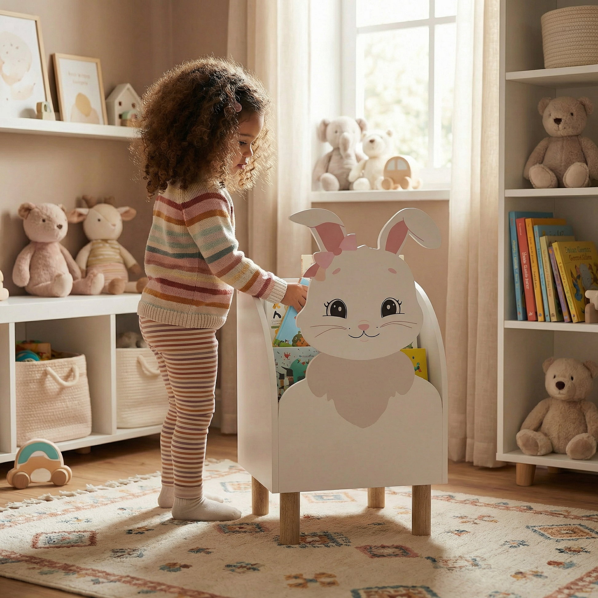 Montessori Tavşan Kitaplık-Kitaplık-Vuvito-NowShopFun