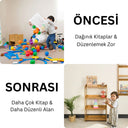 Kuri Montessori Oyuncak Ve Kitap Düzenleyici Raf