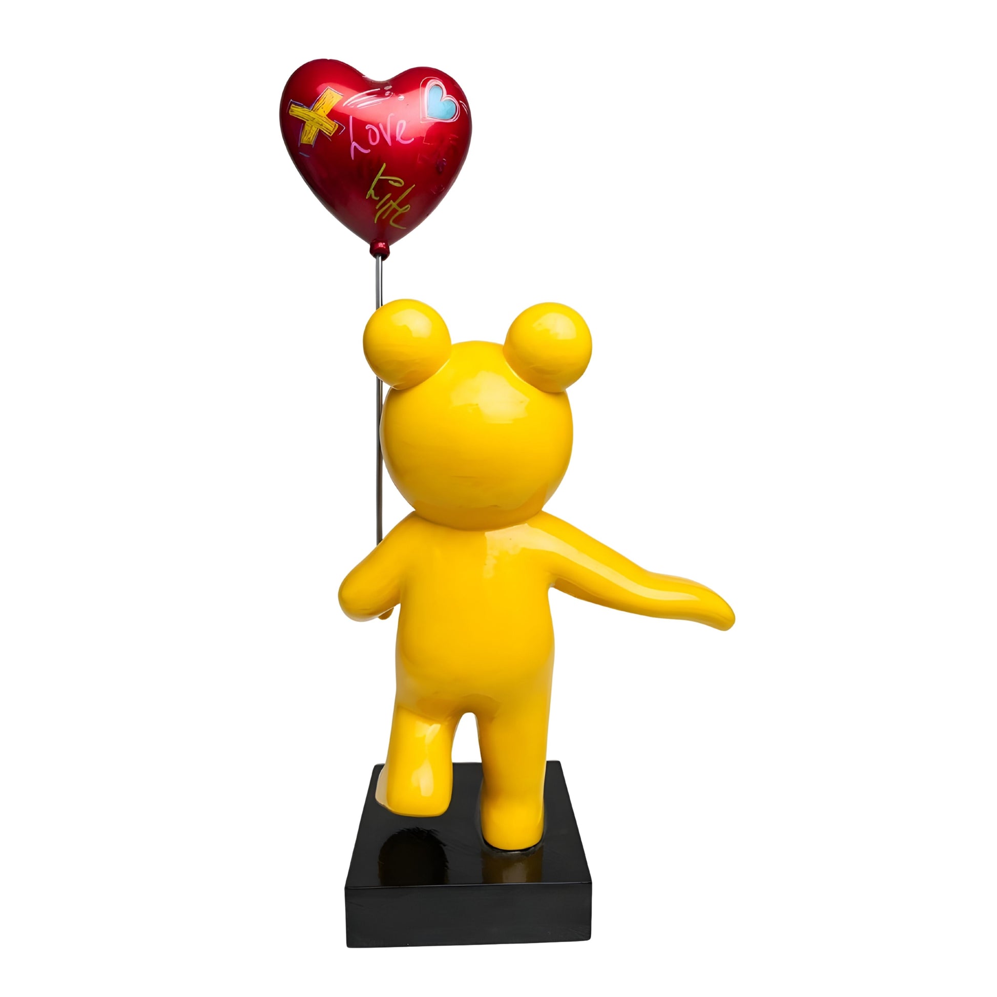 Mori̇; “Love”, Kalpli Balonlu Kız Çocuğu Heykeli