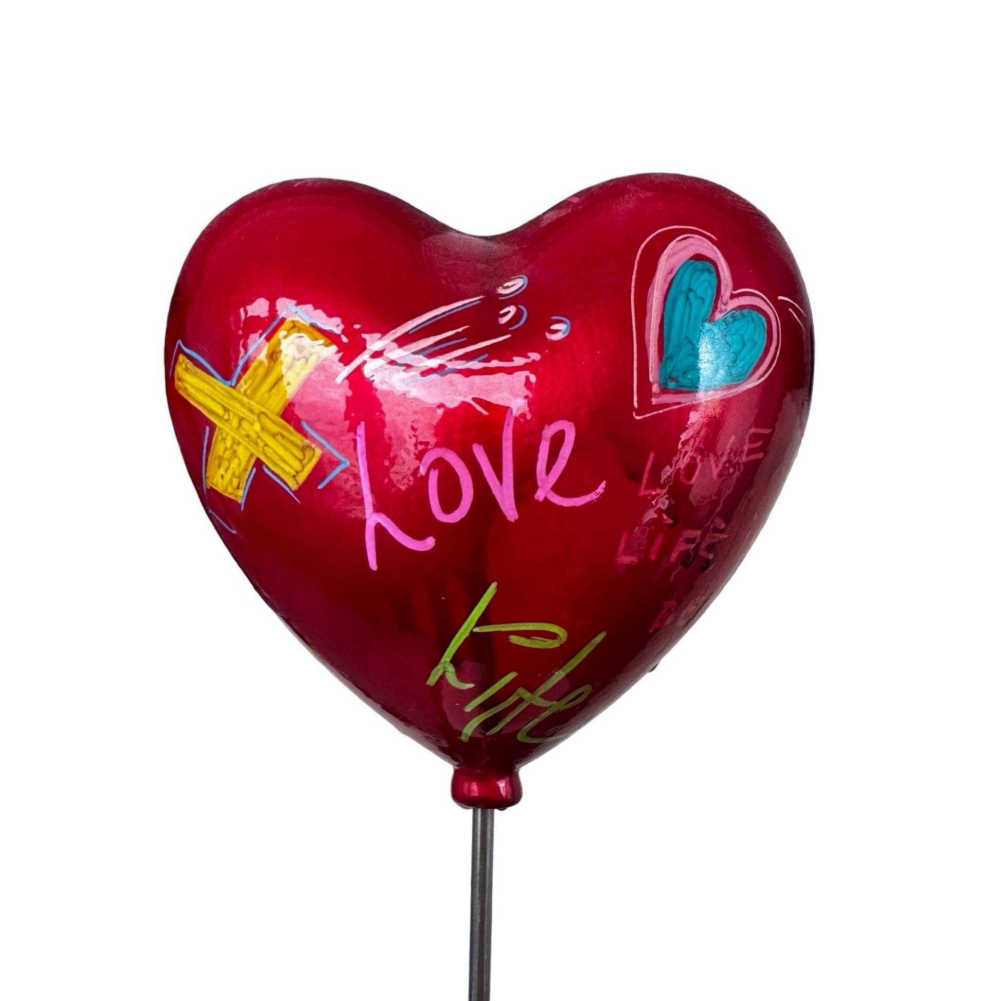 Mori̇; “Love”, Kalpli Balonlu Kız Çocuğu Heykeli