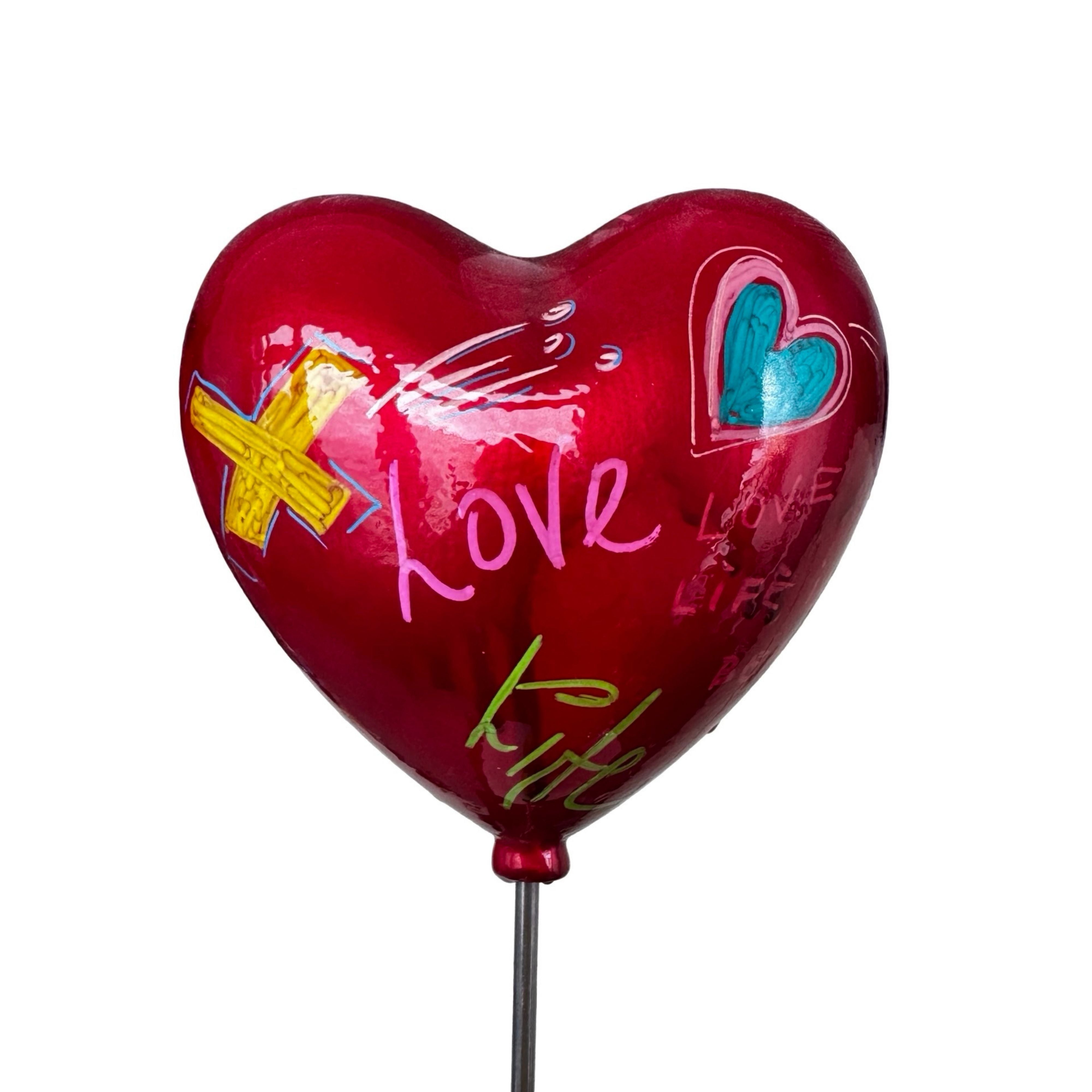 Mori̇; “Love”, Kalpli Balonlu Kız Çocuğu Heykeli