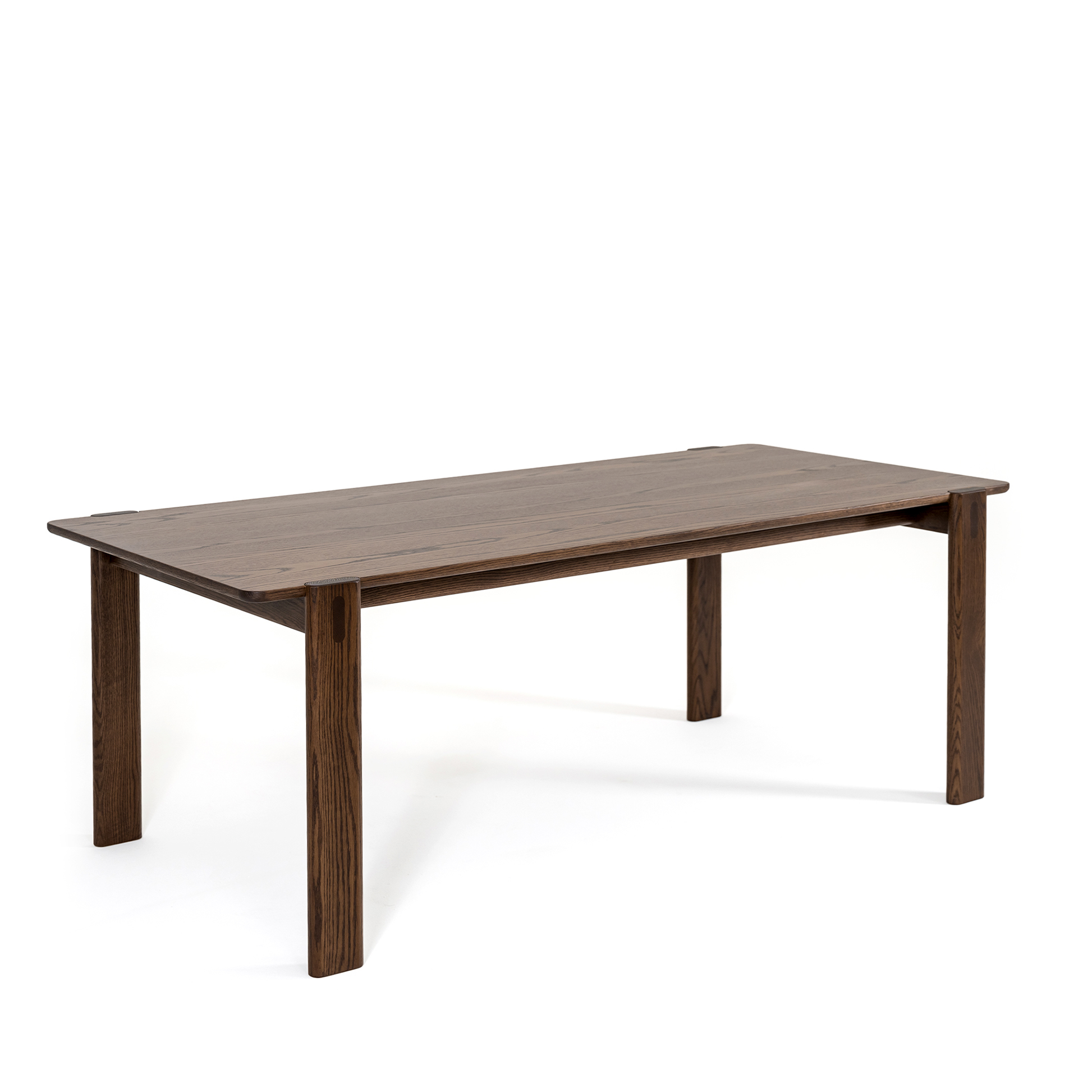 Moris Büyük Sabit Yemek Masası 90x200 Cm | Koyu Meşe
