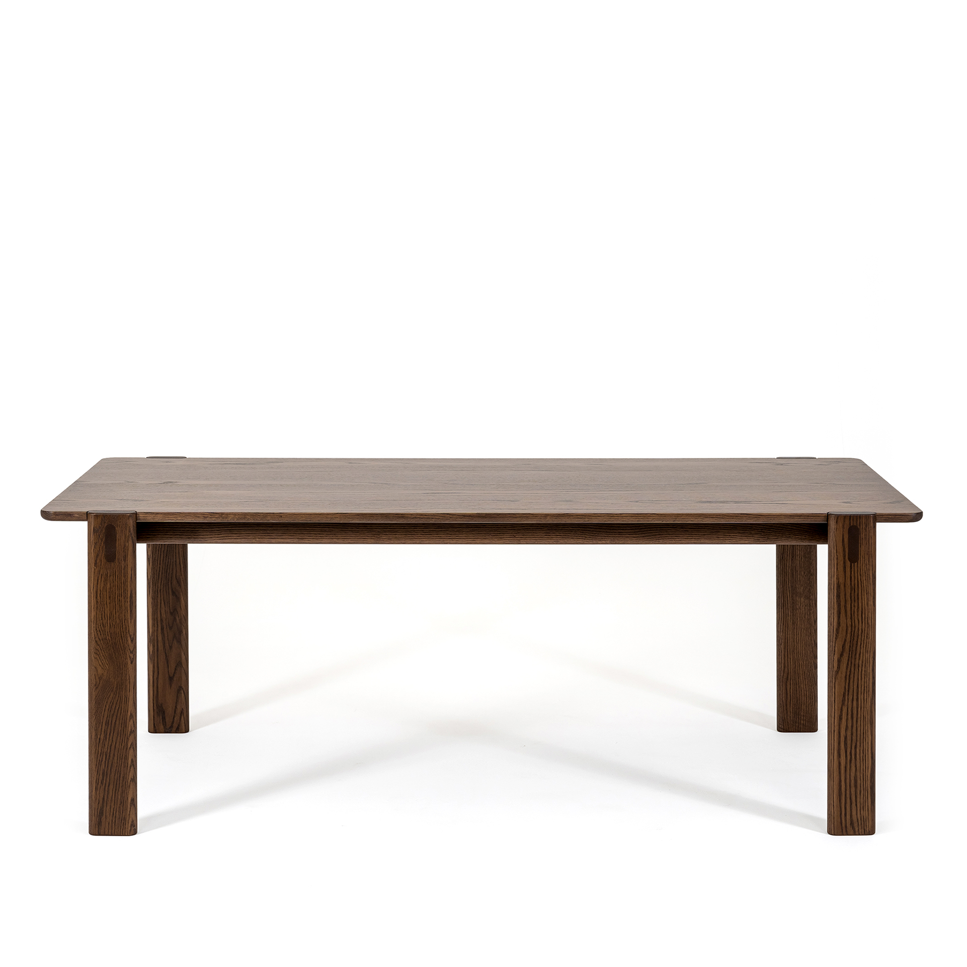 Moris Büyük Sabit Yemek Masası 90x200 Cm | Koyu Meşe
