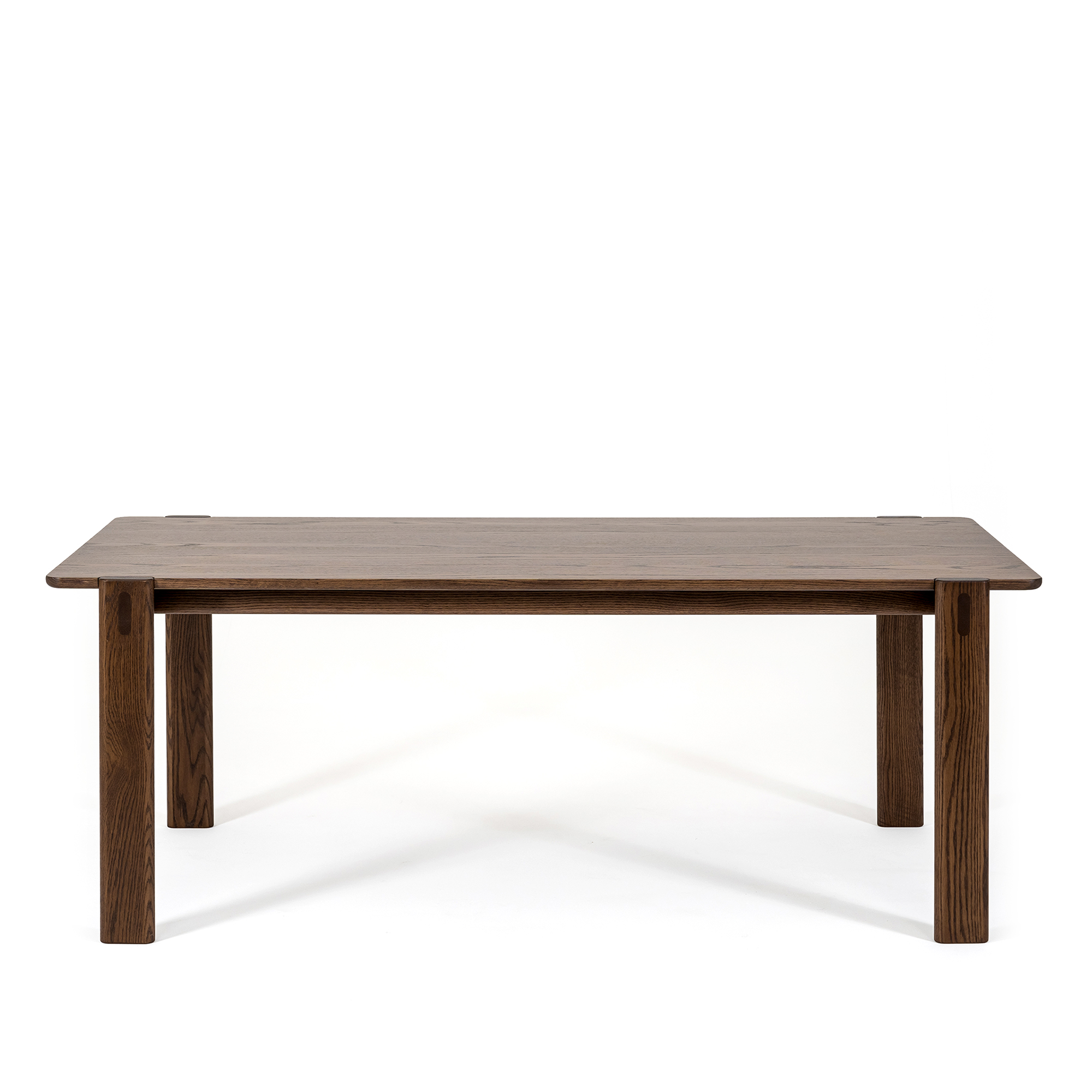 Moris Büyük Sabit Yemek Masası 90x200 Cm | Koyu Meşe