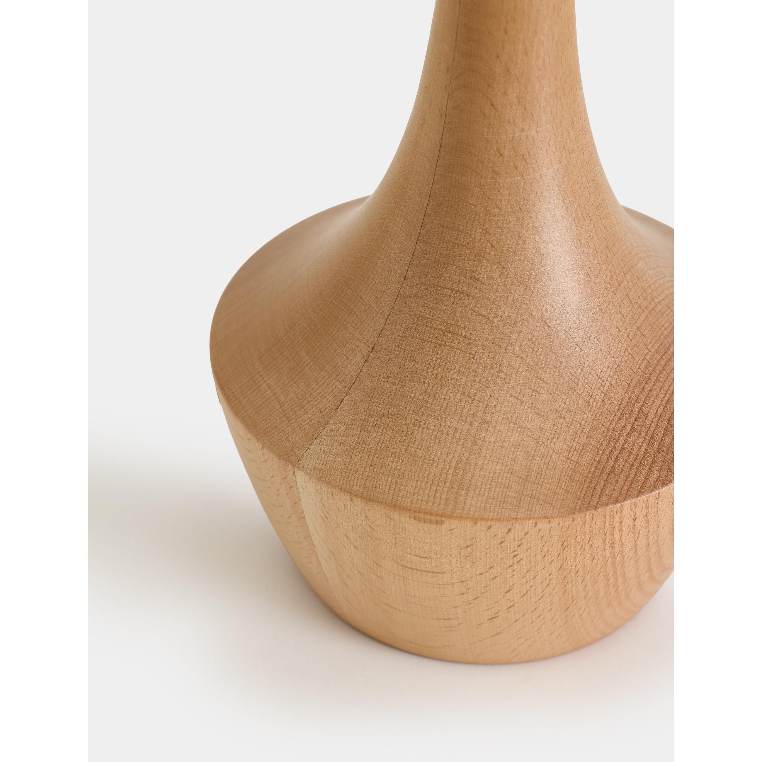 Moss Kumaş Şapkalı Ahşap Abajur