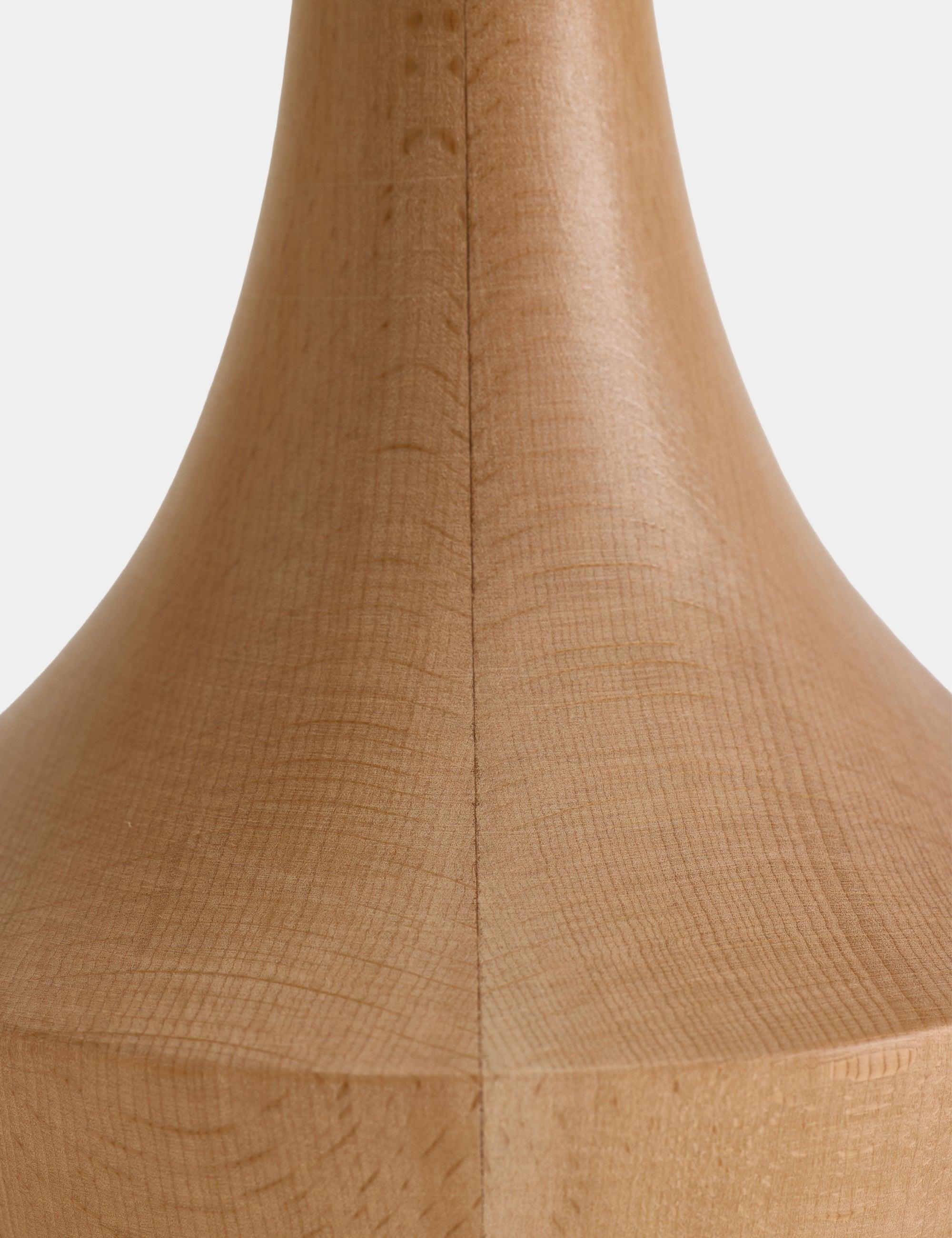 Moss Kumaş Şapkalı Ahşap Abajur