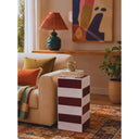 Moz-art Bordo-Beyaz Seramik Yan Sehpa-Yan Sehpa-Monomod Studio-NowShopFun