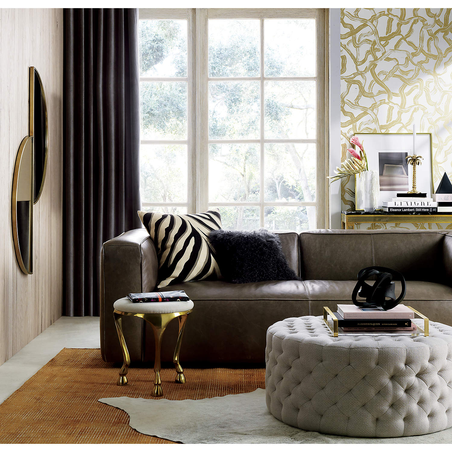 Mozambik Yuvarlak Puf