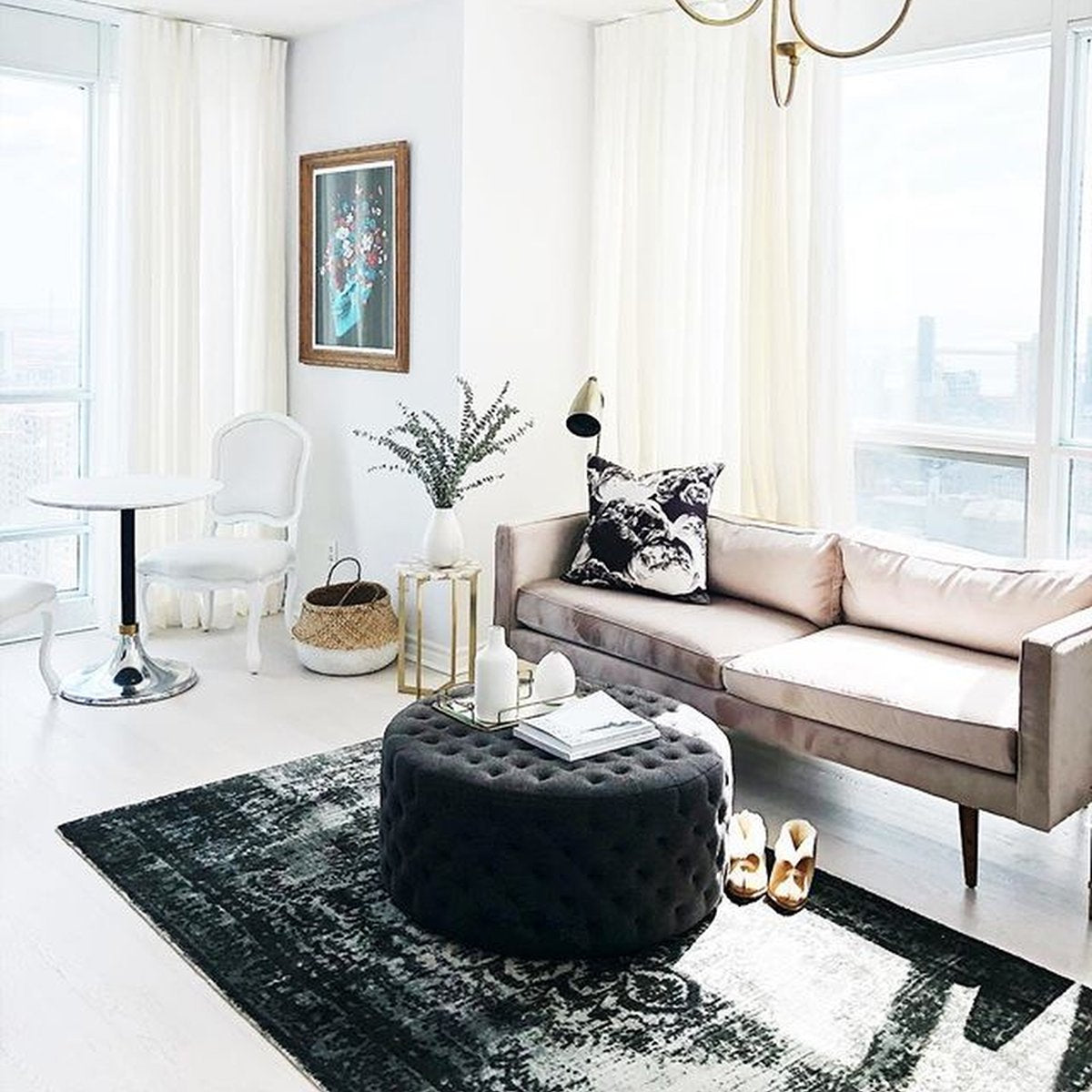 Mozambik Yuvarlak Puf