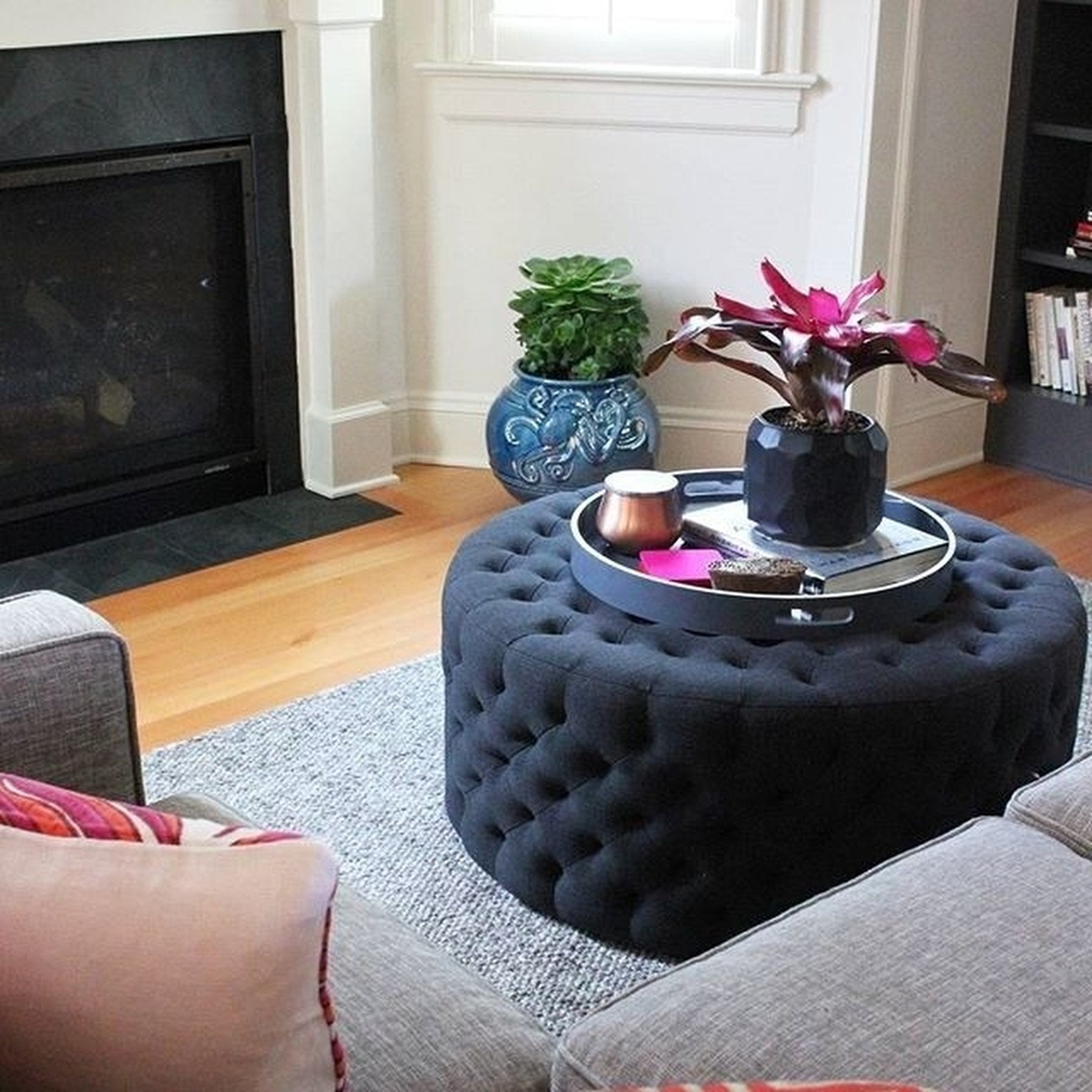 Mozambik Yuvarlak Puf