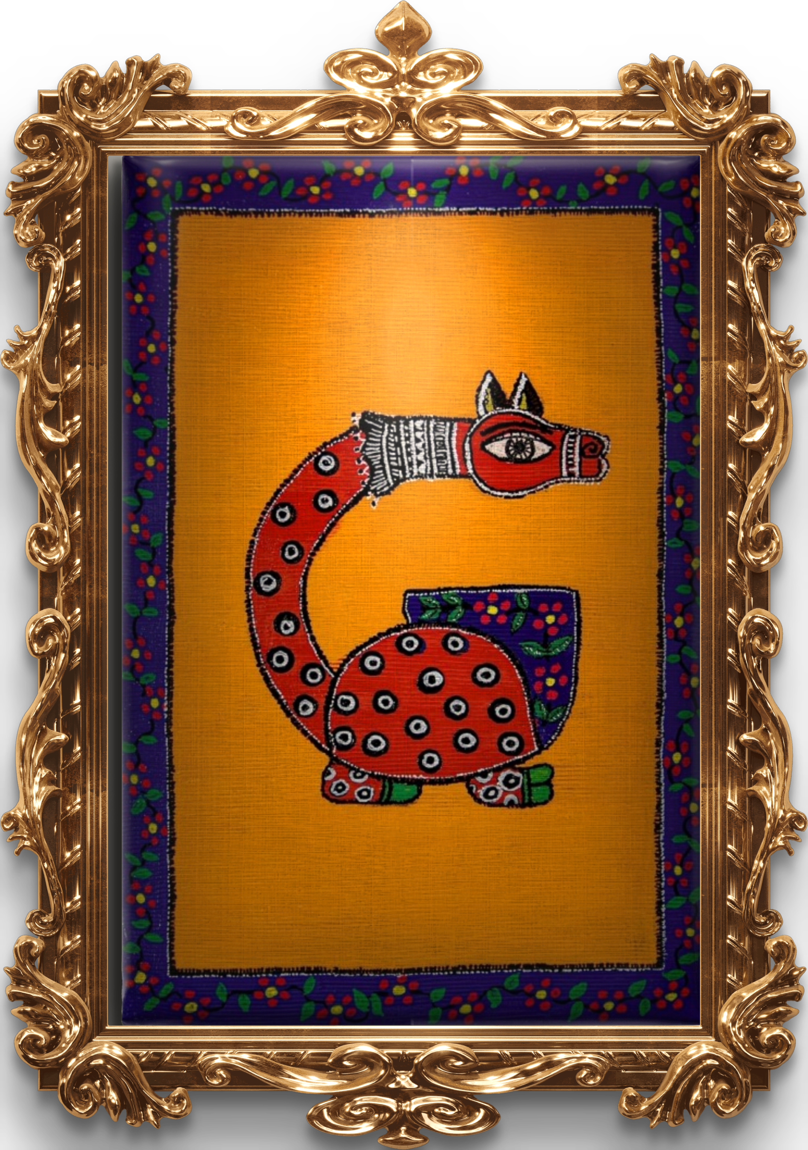 Mrs. Deve Tablo El Yapımı Ahşap Üzerine Akrilik Duvar Dekoru