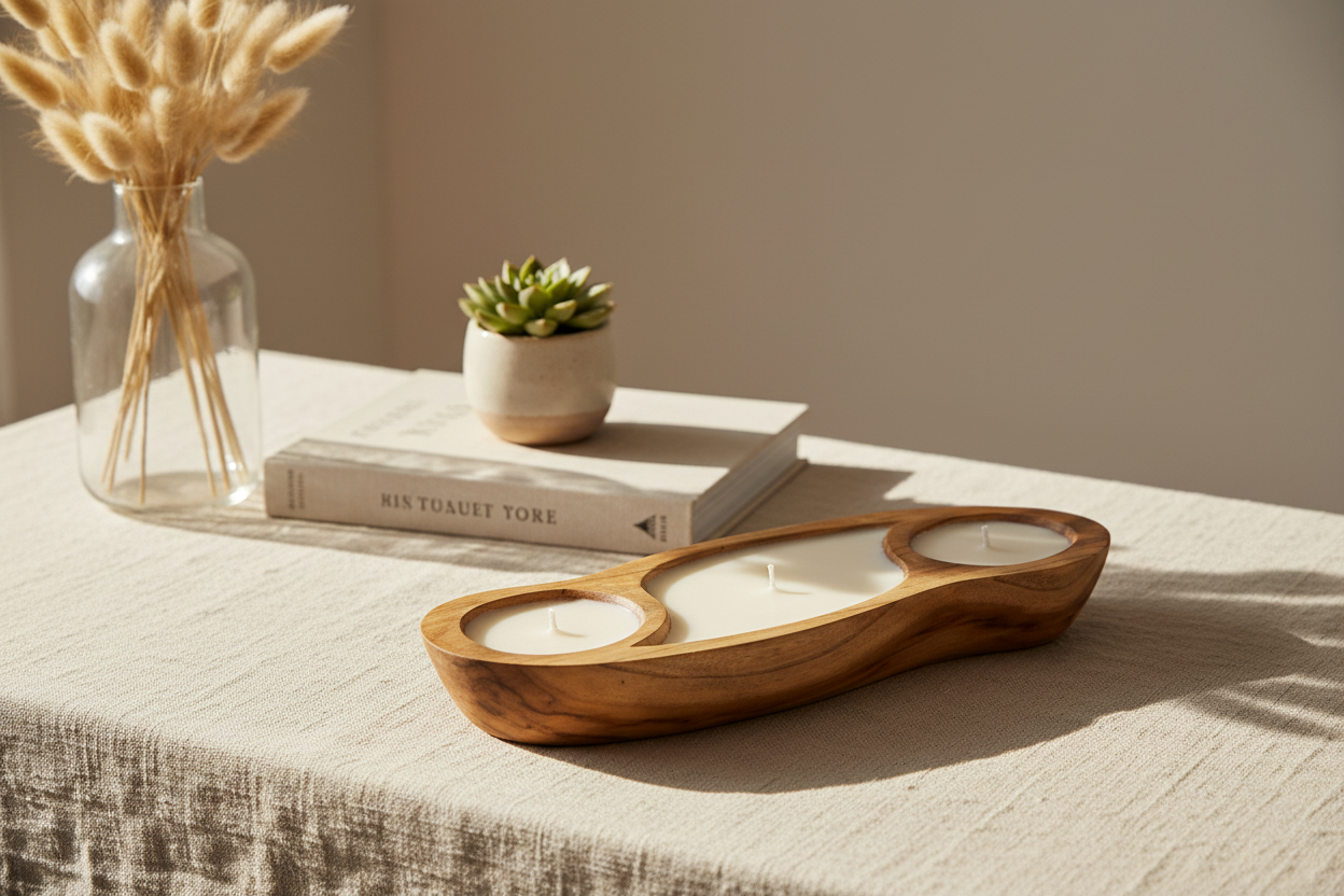 Mum 3 Bölmeli Teak-Mum-Artika Design-NowShopFun