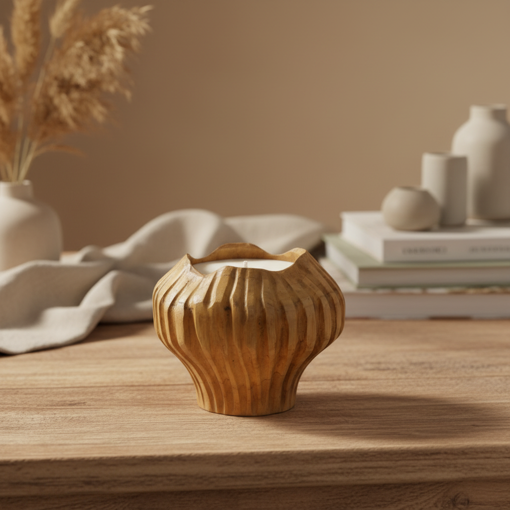 Mum Teak Top Formu Oymalı