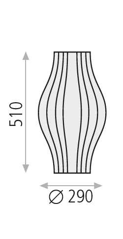 Murta Masa Lambasi 1l Stone Ø29x51 Cm E27 1x20w