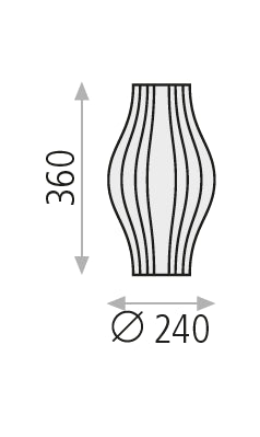 Murta Masa Lambasi 1l White Ø24x36 Cm E27 1x20w