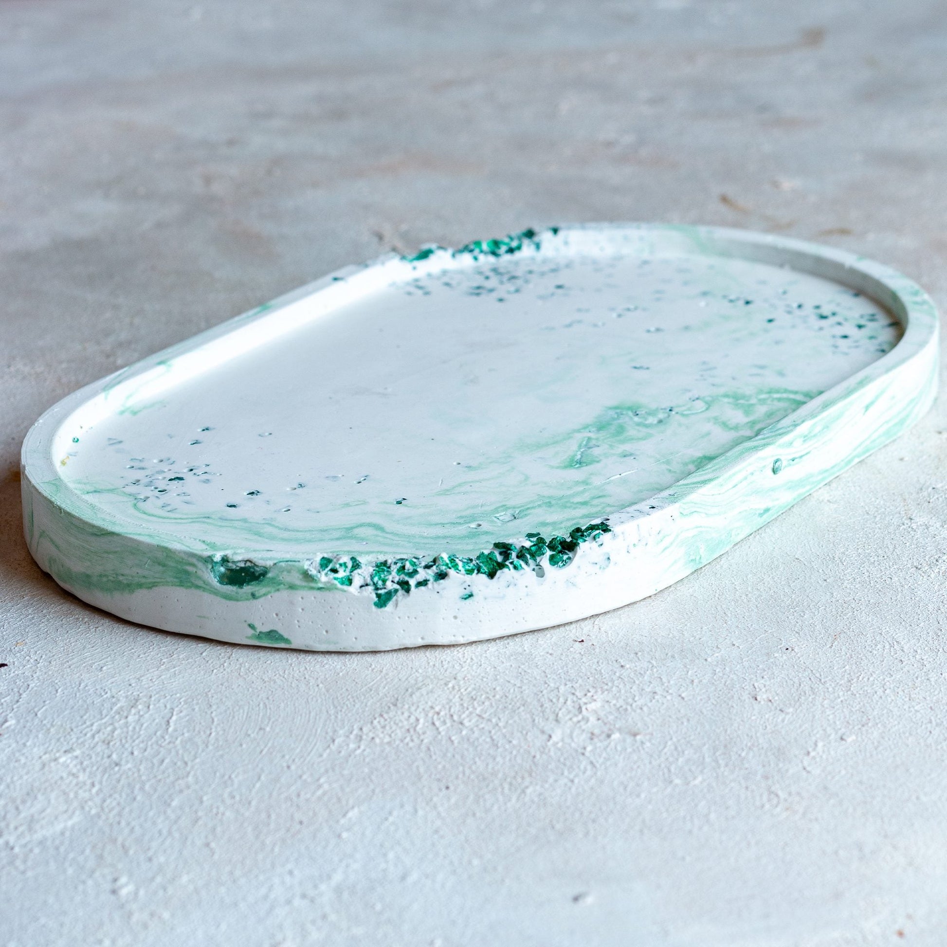 Mystic Green Taşlı - Mum Seti