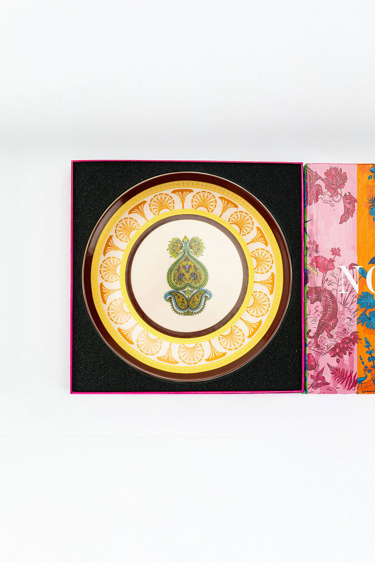 Mystic İndia Burgundy Servis Tabak (2'li Set)