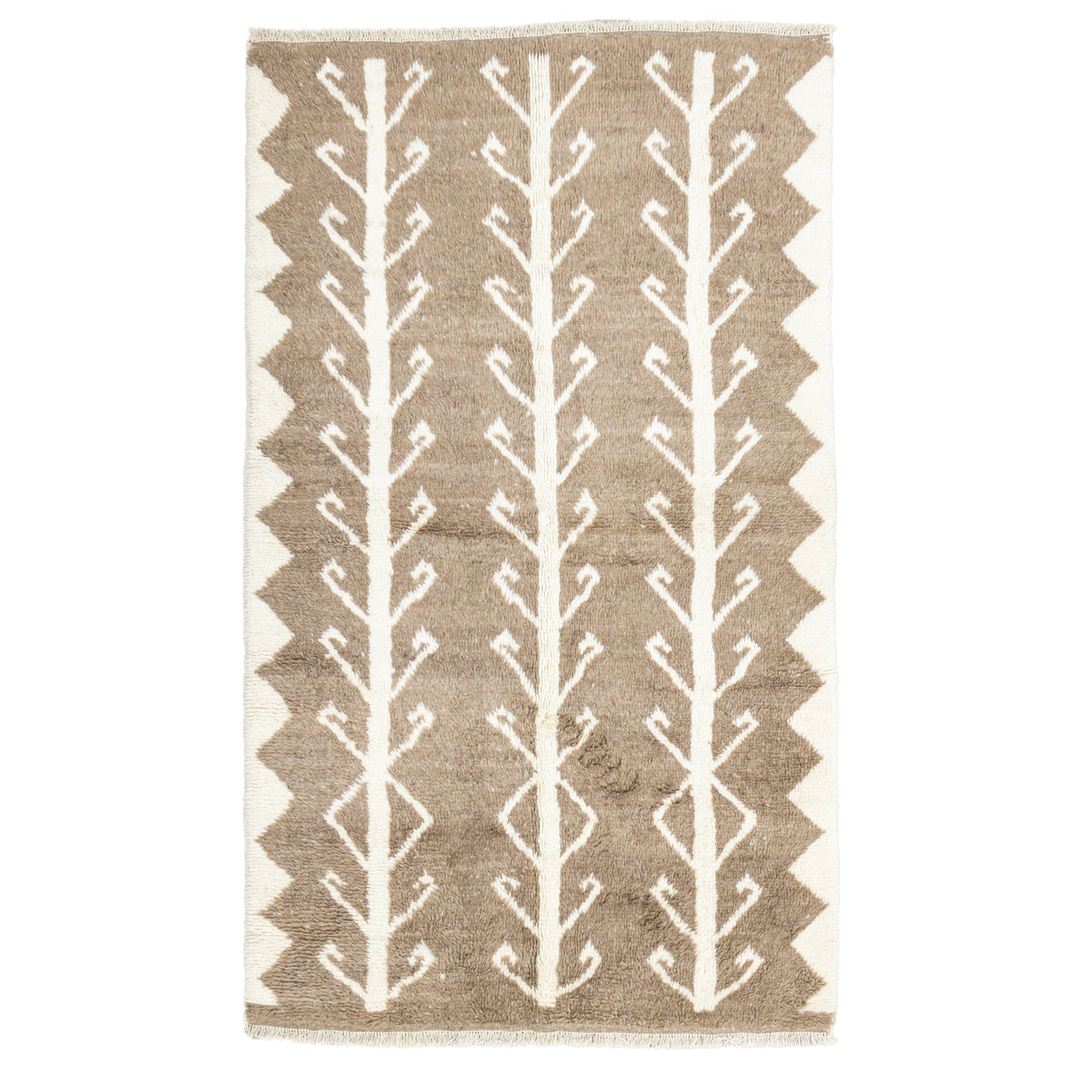 Nador El Dokuma Moroccan Tarzı Yün Halı 155X254 Cm