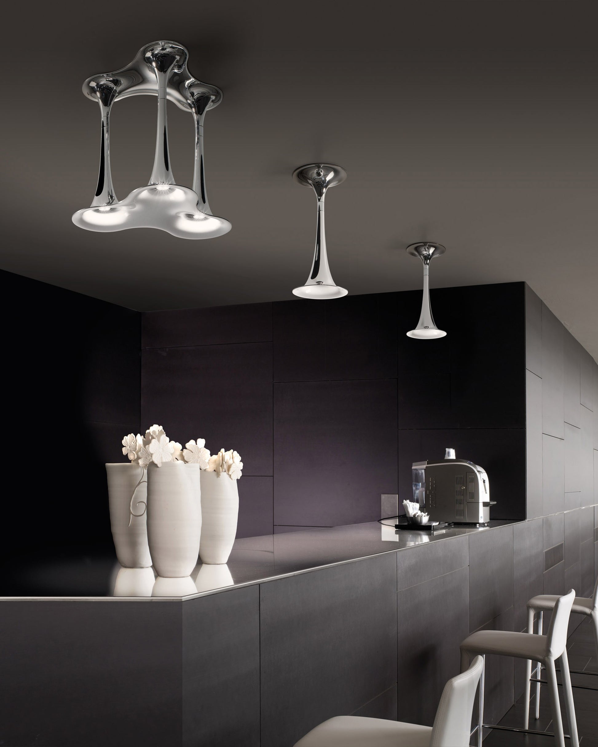 Nafir 1l Plafonyer Beyaz-Krom Ø20x40 Cm 1xgu10