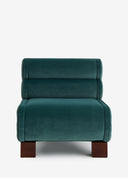 Nami Lounge Petrol Yeşili Kadife Berjer-Berjer-ALPAQ STUDIO-NowShopFun