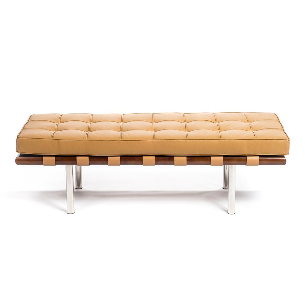 Rove Metal Leather Bench
