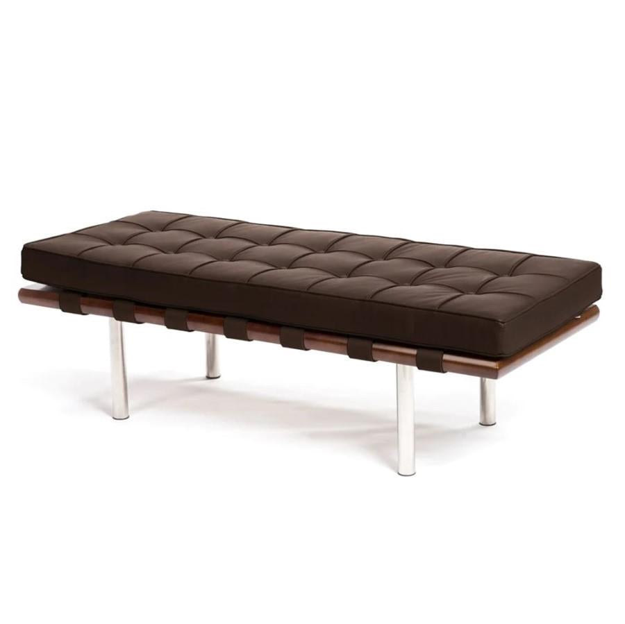 Rove Metal Leather Bench
