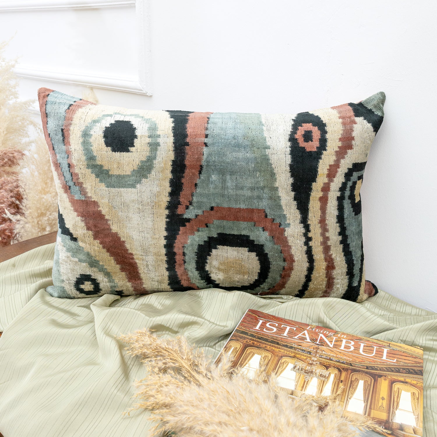 Natura Çift Taraflı İkat Kırlent 60x40 cm-Yastık & Kırlent-Soho Antiq-NowShopFun