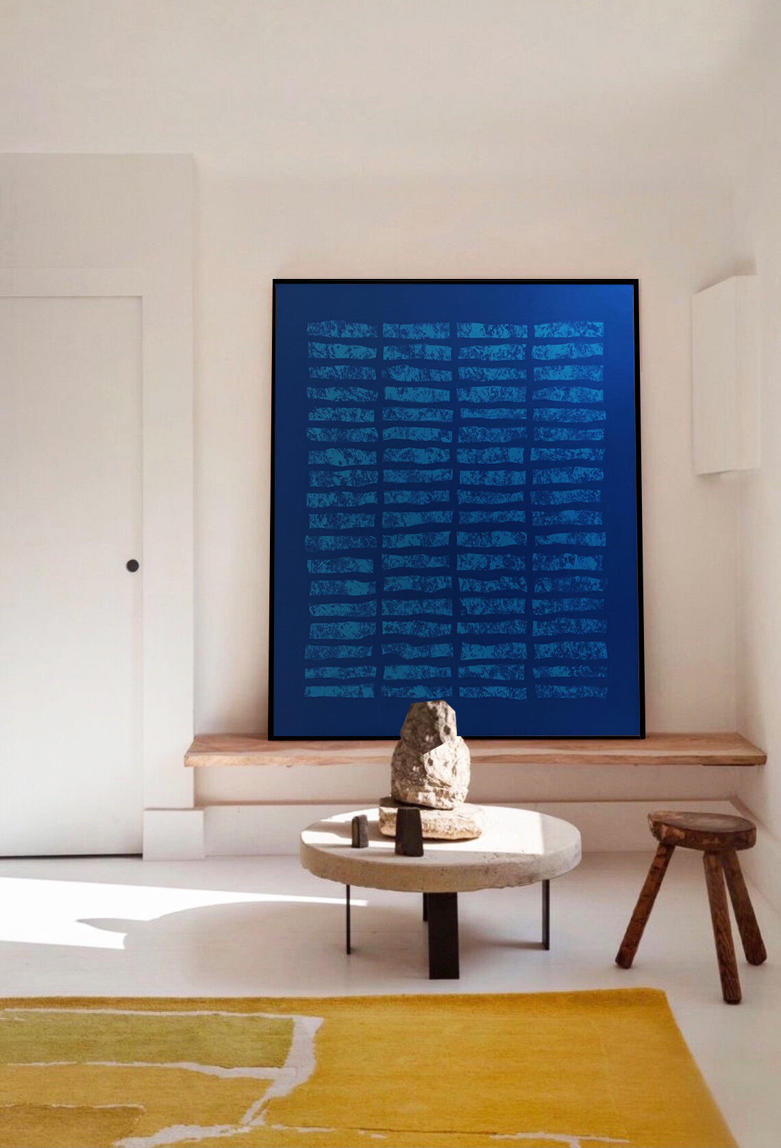 Navy Stamps Kanvas Üzeri Akrilik El Yapımı Tablo