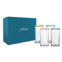 Nell Highball Bardak Karışık 4lü Set Çok Renkli-Juliska İçecek & Bar-Juliska-NowShopFun