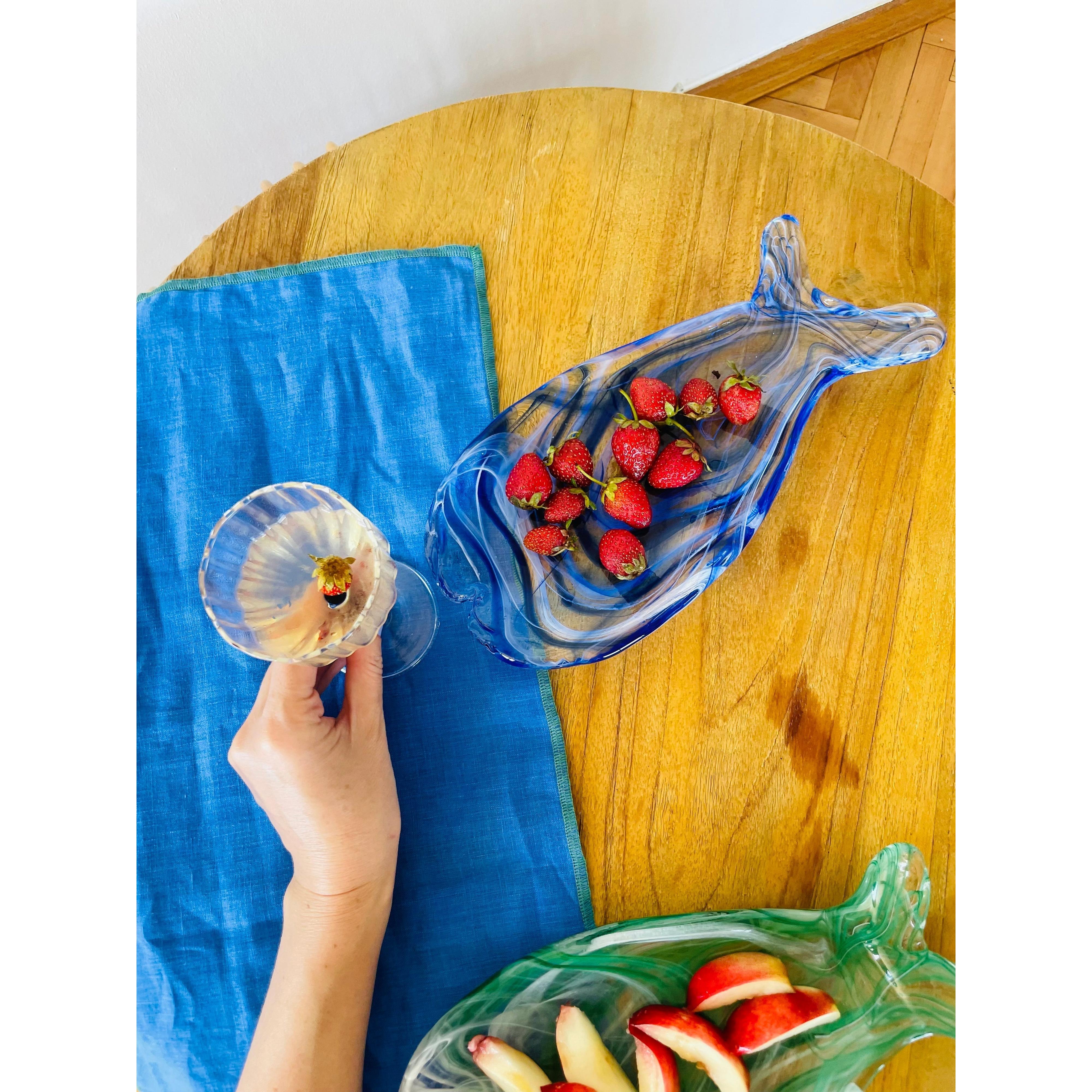 Nemo, %100 Üfleme Cam Balık Sunum Tabağı