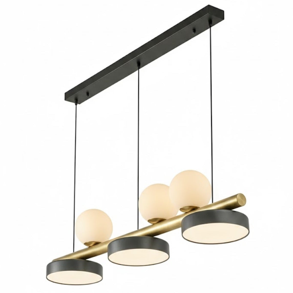 Neraxis Modern Lineer Sarkıt Avize-Avize-Ronisu Aydınlatma-Siyah-Eskitme-NowShopFun