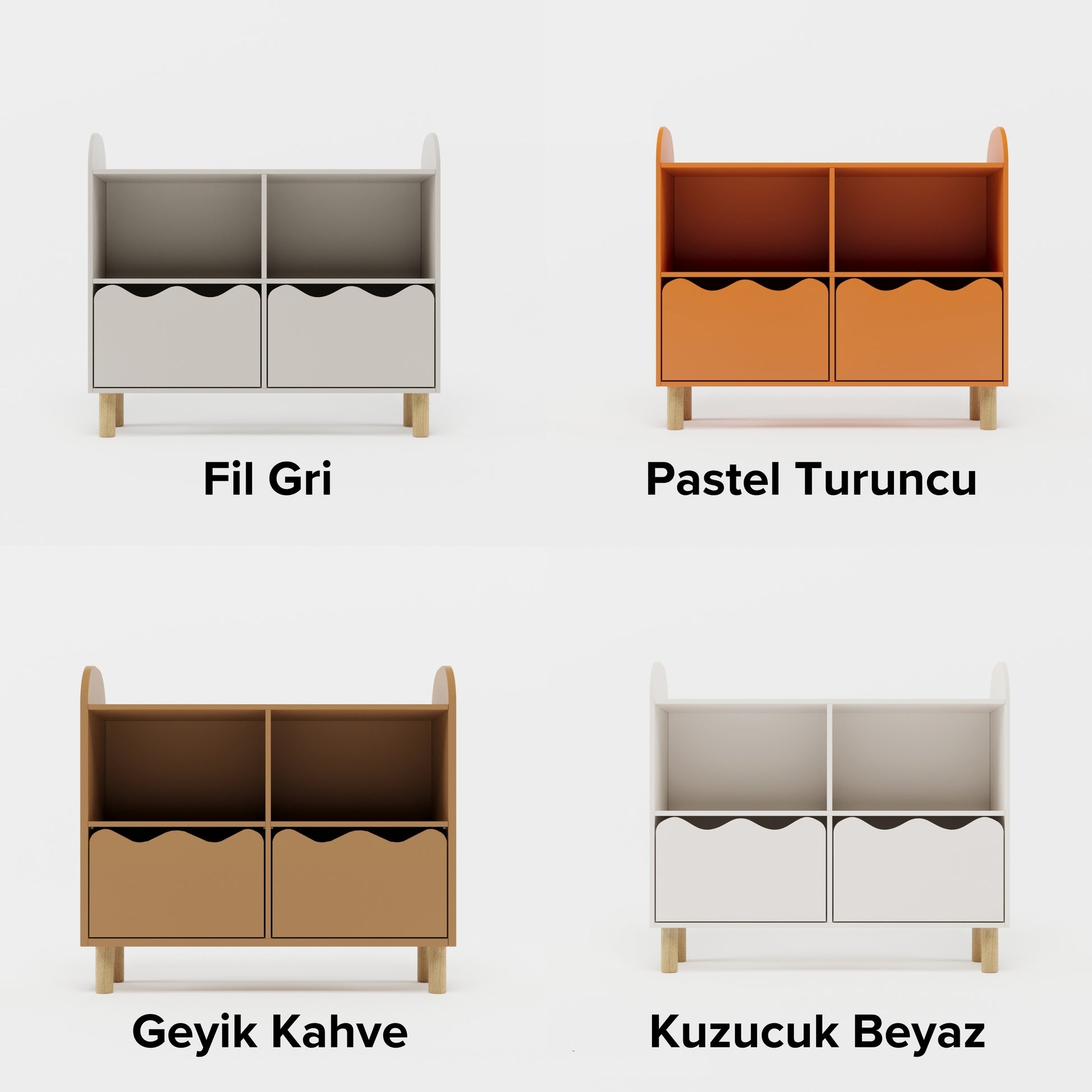 Nero Çiftli Dolap-Dolap-Vuvito-Pastel Turuncu-NowShopFun