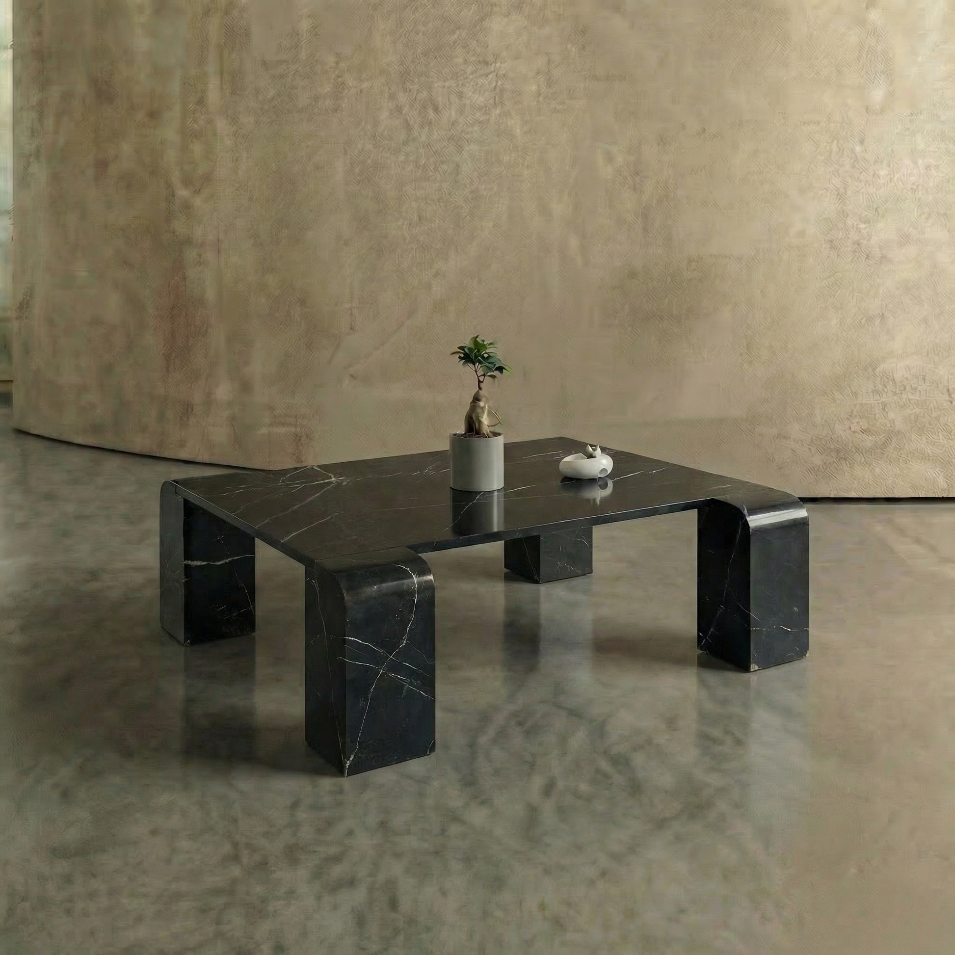 Nero Marquina Orta Sehpa