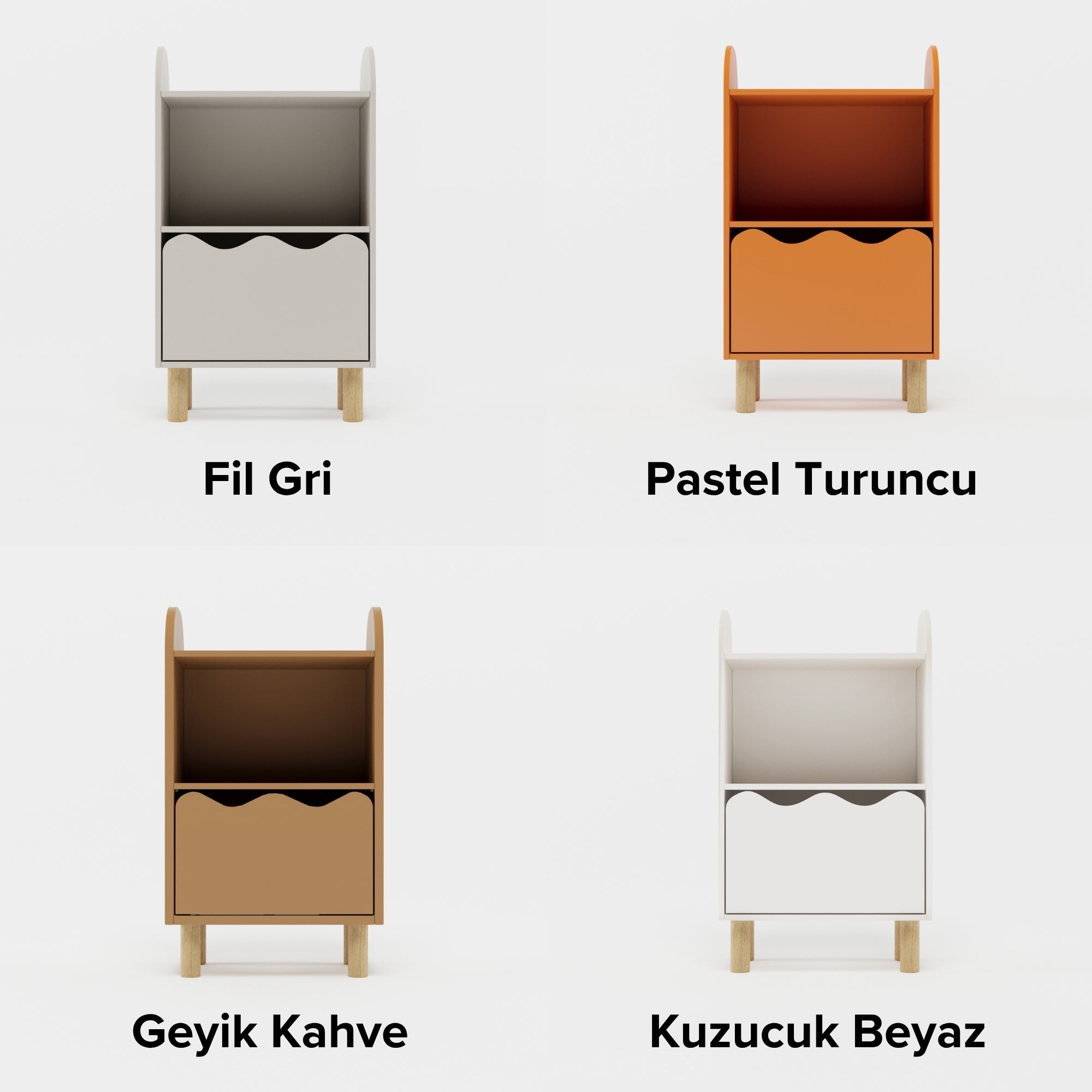 Nero Tekli Dolap-Dolap-Vuvito-Pastel Turuncu-NowShopFun