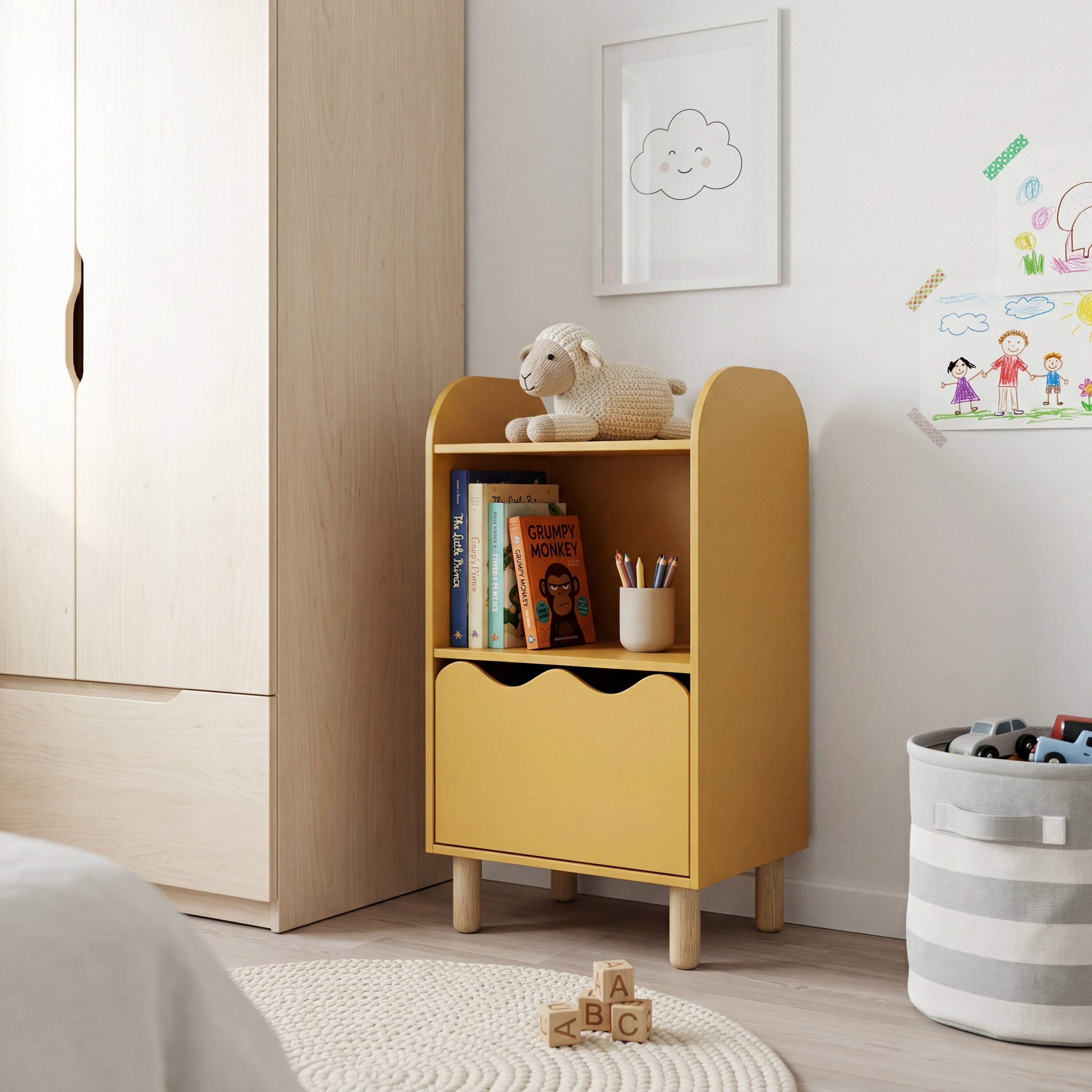 Nero Tekli Dolap-Dolap-Vuvito-Pastel Turuncu-NowShopFun